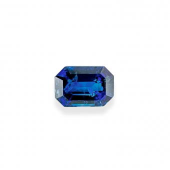 Loose Royal Blue Sapphire 1.28ct Octagon Cut Gemstone