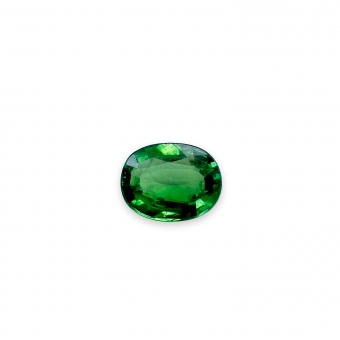 Loose Tsavorite Eye Clean 0.63ct Oval Shape Gemstone
