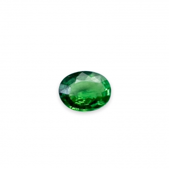 Loose Tsavorite Eye Clean 0.60ct Oval Shape Gemstone