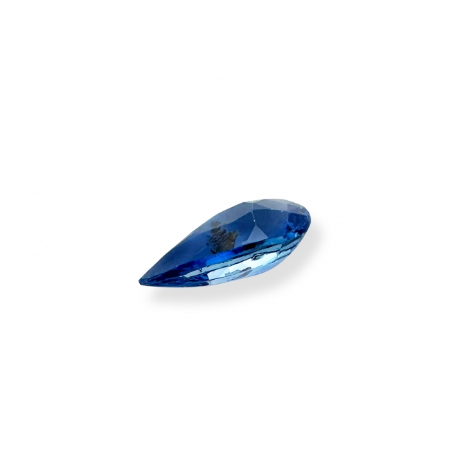 Loose Cornflower Blue Sapphire 1.09ct Pear Shape Gemstone
