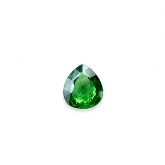 Loose Tsavorite Eye Clean 0.65ct Pear Shape Gemstone
