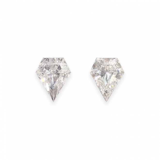 0.96ct Shield Shape Fancy Cut Diamond Pair