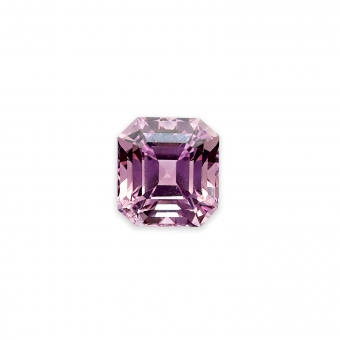 Loose Pink Kunzite Eye Clean 5.81ct Ascher Cut Gemstone