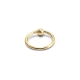 Yellow Gold Circular Barbell with Solid Ball (BCR) Yellow Gold Circular Barbell with Solid Ball (BCR)