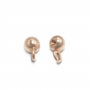 Solid Gold 3mm internal threading Ball with hoop Solid Gold 3mm internal threading Ball with hoop