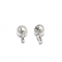 Solid Gold 3mm internal threading Ball with hoop Solid Gold 3mm internal threading Ball with hoop