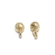 Solid Gold 3mm internal threading Ball with hoop Solid Gold 3mm internal threading Ball with hoop