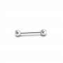 Gold Solid Straight Bar and 2 solid Balls Gold Solid Straight Bar and 2 solid Balls