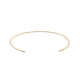 Yellow Gold Tube Bracelet With 2 x 0.008 Carat Gemstones Yellow Gold Tube Bracelet With 2 x 0.008 Carat Gemstones