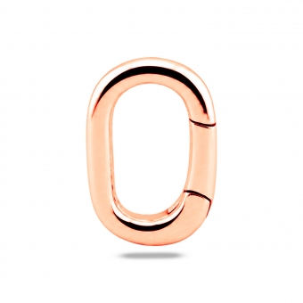 Oval Hinged Clasp Charm Holder