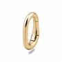 Oval Hinged Clasp Charm Holder