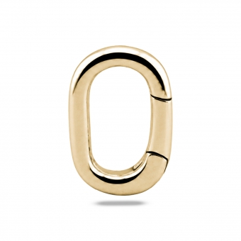 Oval Hinged Clasp Charm Holder