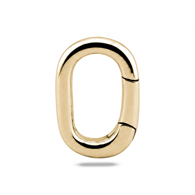 Oval Hinged Clasp Charm Holder