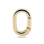 Oval Hinged Clasp Charm Holder
