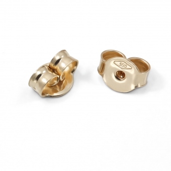 Gold Butterfly Closure 5mm For Stud Earring