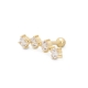Gold Helix Piercing with 4 x 3mm Gemstones Gold Helix Piercing with 4 x 3mm Gemstones