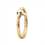 Snake Gold Ring with Gemstones Eyes Snake Gold Ring with Gemstones Eyes