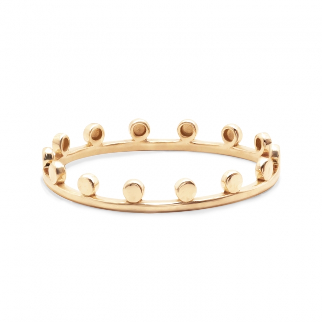 Gold Double Matching Crown Ring
