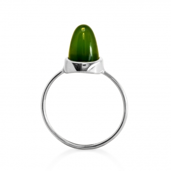 10mm Cabochon Cut Gold Ring