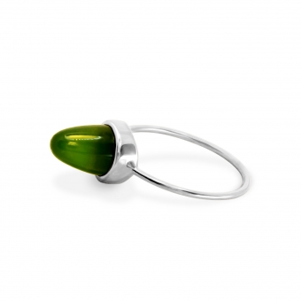 10mm Cabochon Cut Gold Ring