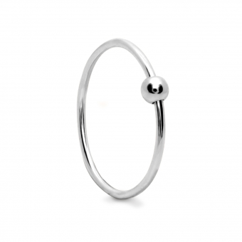 3mm Hollow Ball slide on a 1mm wire ring