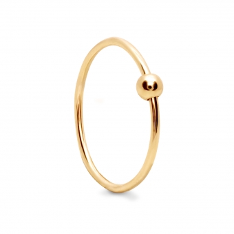 3mm Hollow Ball slide on a 1mm wire ring