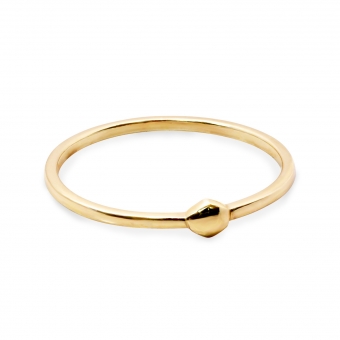 Octagon Gold Ring