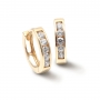 Gold Gemstones Set Huggie Earring (By Piece)