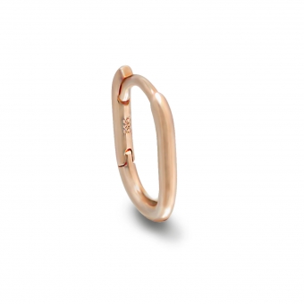 Gold Oval Huggie Earrings (By Piece)