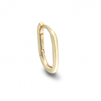 Gold Oval Huggie Earrings (By Piece)