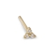 Yellow Gold 3 Diamonds Nose Stud Yellow Gold 3 Diamonds Nose Stud