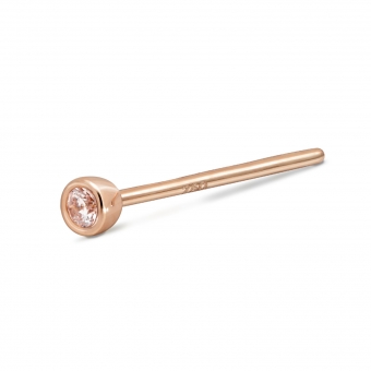 Gold 1.8mm Diamond Nose Stud