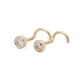 Yellow Gold Diamond Nose Stud 2.2mm Gemstone Yellow Gold Diamond Nose Stud 2.2mm Gemstone