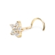 Star Shape Gold Nose Stud with 0.09ct x 5 Diamonds Star Shape Gold Nose Stud with 0.09ct x 5 Diamonds