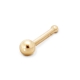Gold 2mm Ball Nose Stud Gold 2mm Ball Nose Stud
