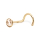 Nose Stud light weight with 2.2mm gemstone Nose Stud light weight with 2.2mm gemstone