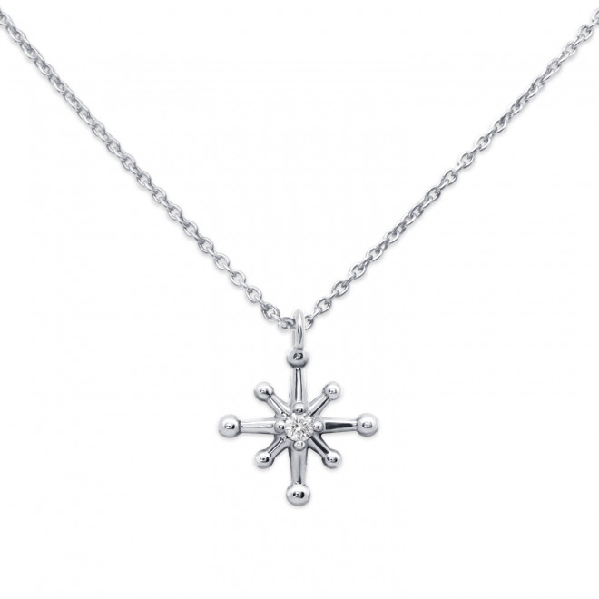 Gold Star shape Diamond Necklace Gold Star shape Diamond Necklace