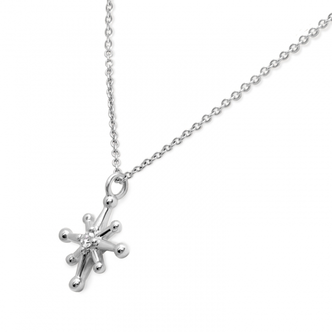 Gold Star shape Diamond Necklace Gold Star shape Diamond Necklace