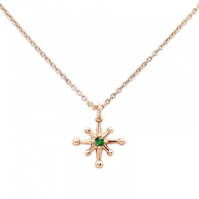 Gold Star shape Diamond Necklace Gold Star shape Diamond Necklace