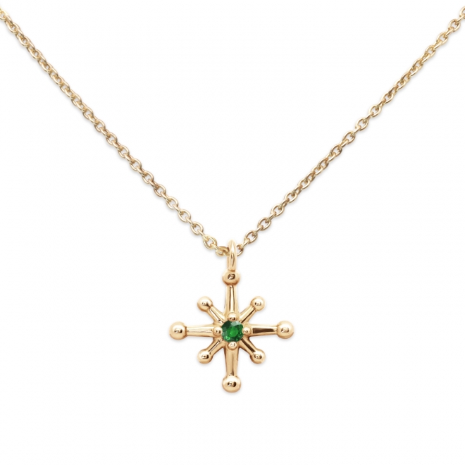 Gold Star shape Diamond Necklace Gold Star shape Diamond Necklace