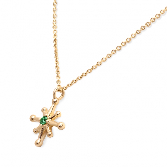 Gold Star shape Diamond Necklace Gold Star shape Diamond Necklace