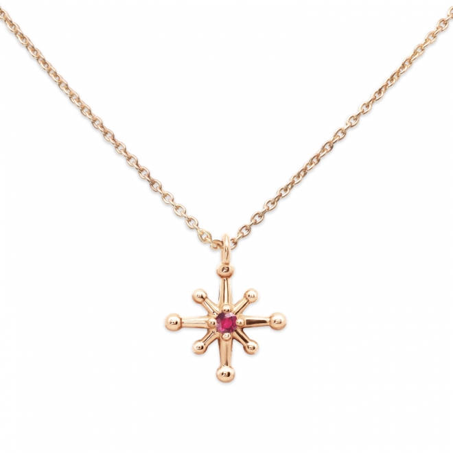 Gold Star shape Diamond Necklace Gold Star shape Diamond Necklace