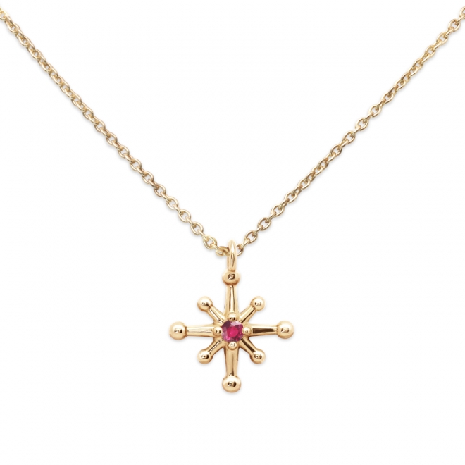 Gold Star shape Diamond Necklace Gold Star shape Diamond Necklace