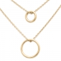 Gold 8mm Ring Necklace