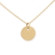 Yellow Gold 8mm Disk Necklace Yellow Gold 8mm Disk Necklace