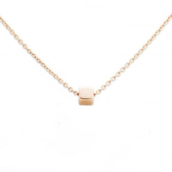 Gold 2.85mm Perfect Square Box Necklace