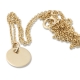 Yellow Gold 8mm Disk Necklace Yellow Gold 8mm Disk Necklace