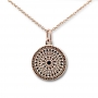 Gold 12mm Engraved Disk Necklace Gold 12mm Engraved Disk Necklace