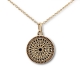 Gold 12mm Engraved Disk Necklace Gold 12mm Engraved Disk Necklace