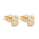 Yellow Gold B Letter Balloon Stud Earrings SE-09 Yellow Gold B Letter Balloon Stud Earrings SE-09